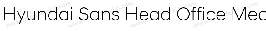 Hyundai Sans Head Office Medium字体转换